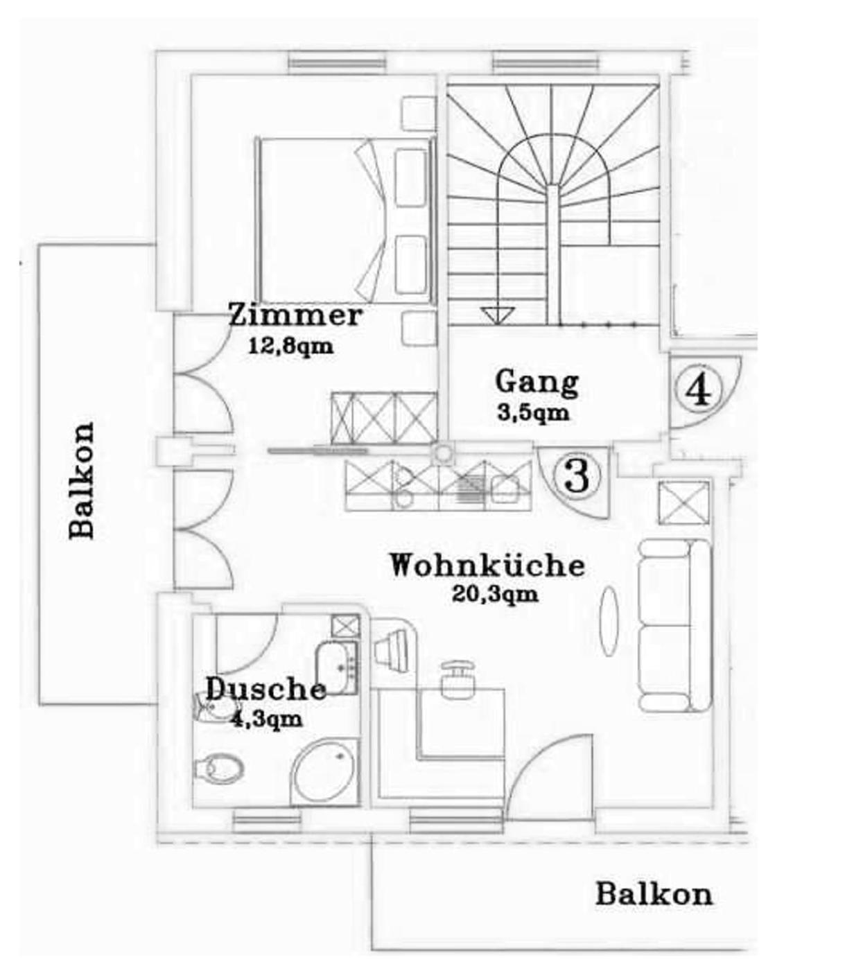 לגונדו Appartementhaus Tratter מראה חיצוני תמונה